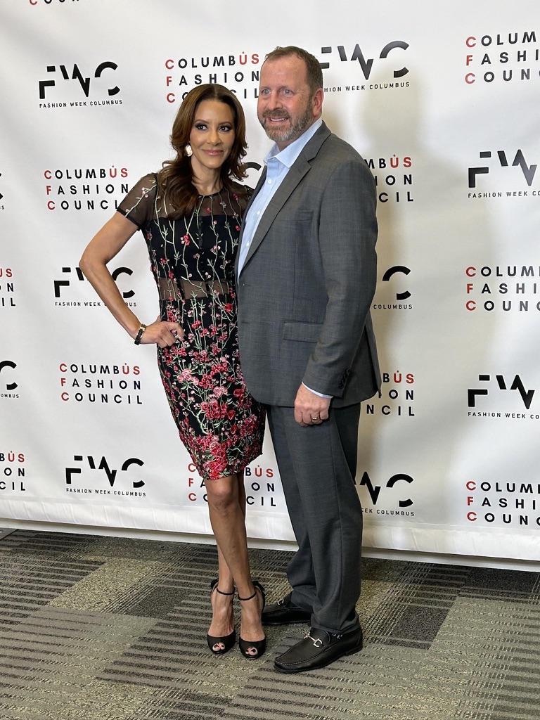 Jonathan Eubanks and his wife at Columbus Fashion Week