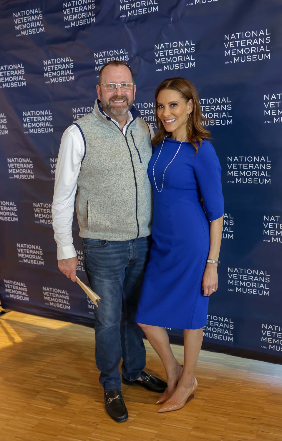 Jonathan Eubanks and his wife at the National Veterans Memorial and Museum, Columbus